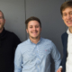 Gewinner der CA Technologies Start-up Challenge (v.l.n.r.): 2. Platz - Bernd Gruber (indoo.rs), 1. Platz - Patrick Kirchmayr (FRUX), 3. Platz - Jakob Etzel (PredictR)